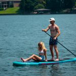 paddle-boarding