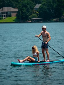 paddle-boarding